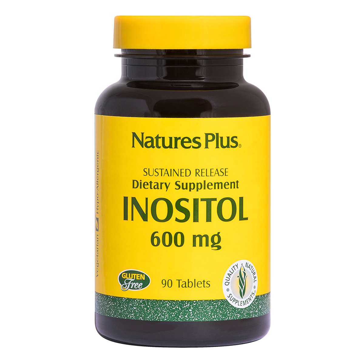 

Витамины Nature's Plus Инозитол Замедленного Высвобождения 600 мг 90 Таблеток