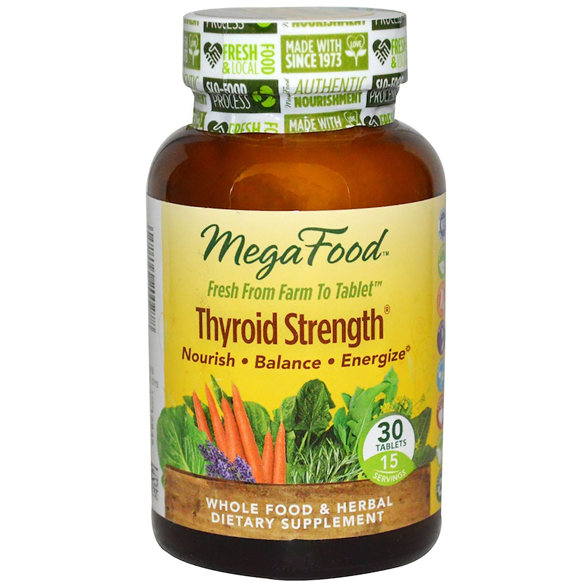 

Природные добавки MegaFood Сила щитовидной железы Thyroid Strength 30 таблеток