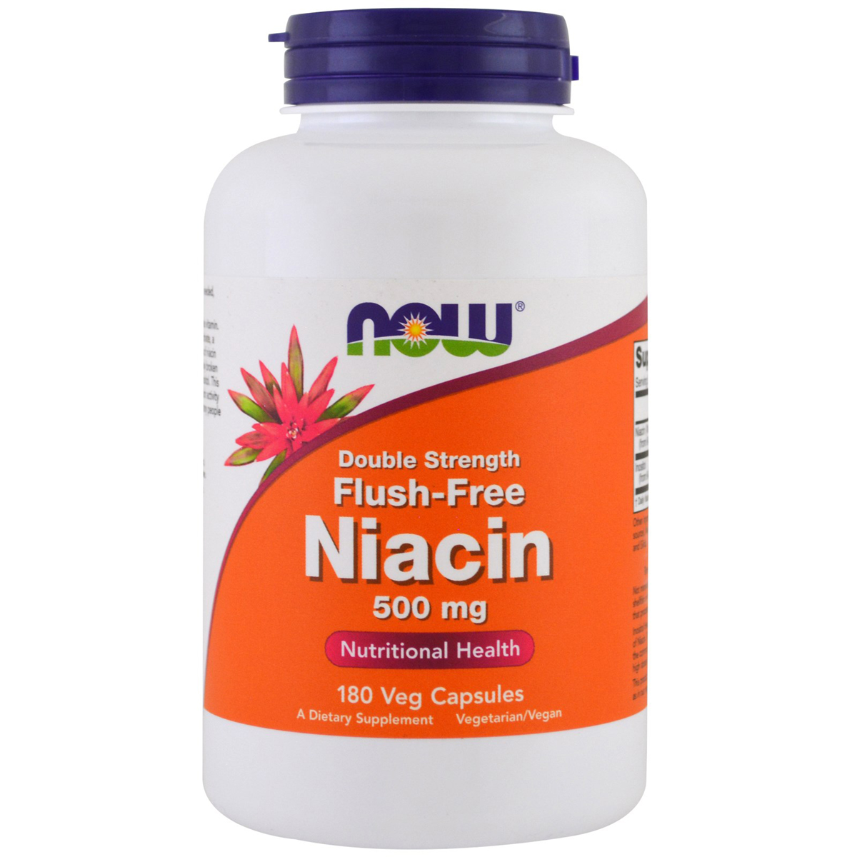 

Витамины Now Foods Ниацин (В3) No-Flush Niacin 500 мг 180 вегетарианских капсул