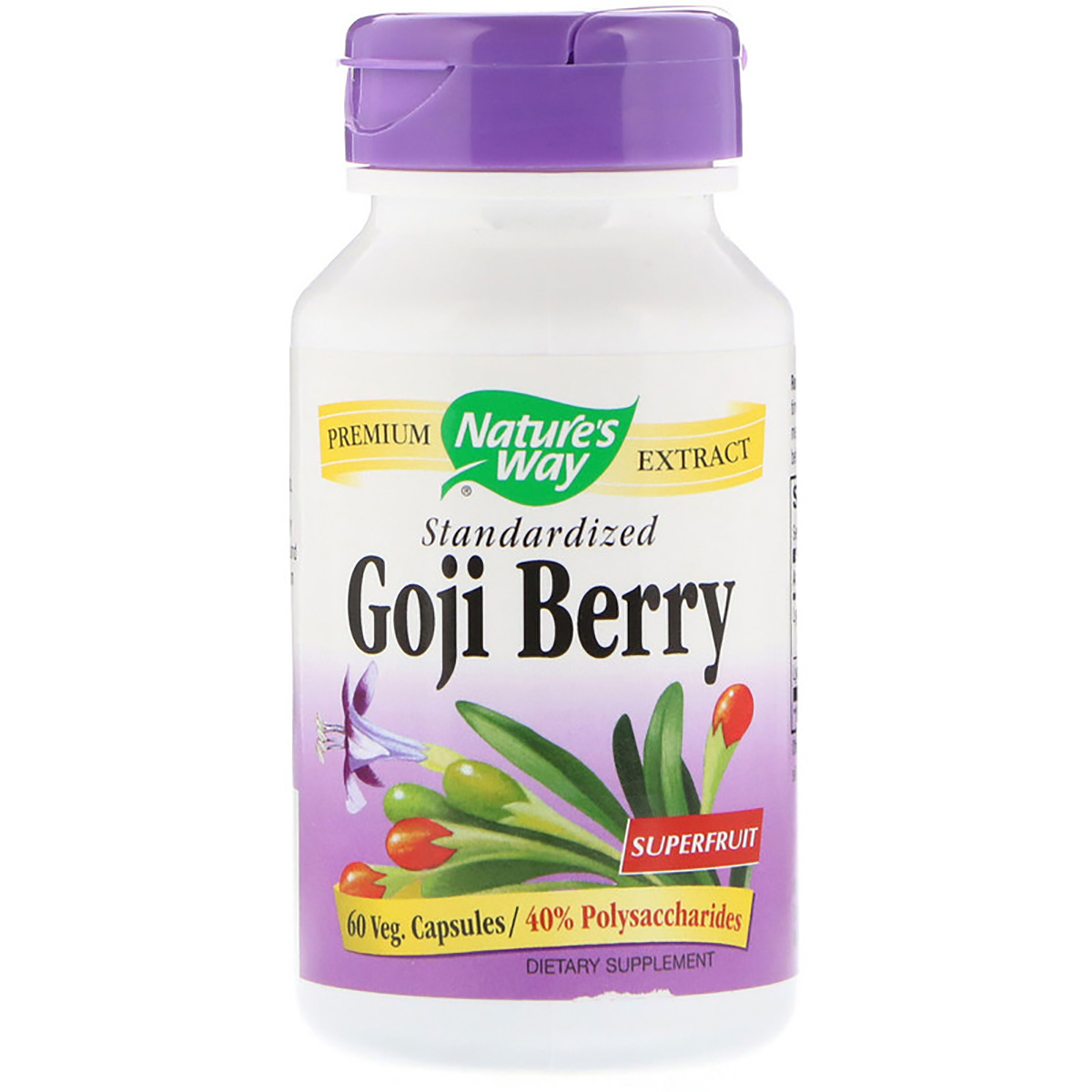 

Экстракты Nature's Way Ягоды Годжи (Экстракт) Goji Berry 60 капсул