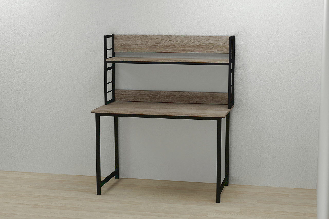 

Надстройка для стола Ferrum-decor Линкольн 60x120x28 Черный ДСП Сонома Трюфель