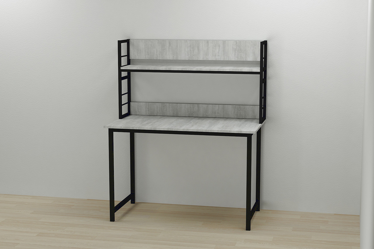 

Надстройка для стола Ferrum-decor Линкольн 60x120x28 Черный ДСП Урбан Лайт