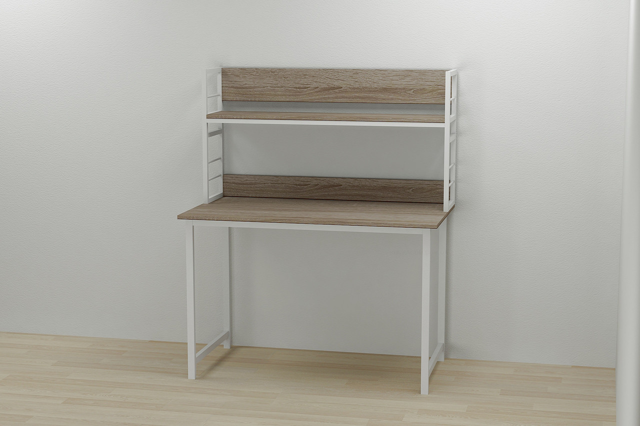 

Надстройка для стола Ferrum-decor Линкольн 60x100x28 Белый ДСП Сонома Трюфель