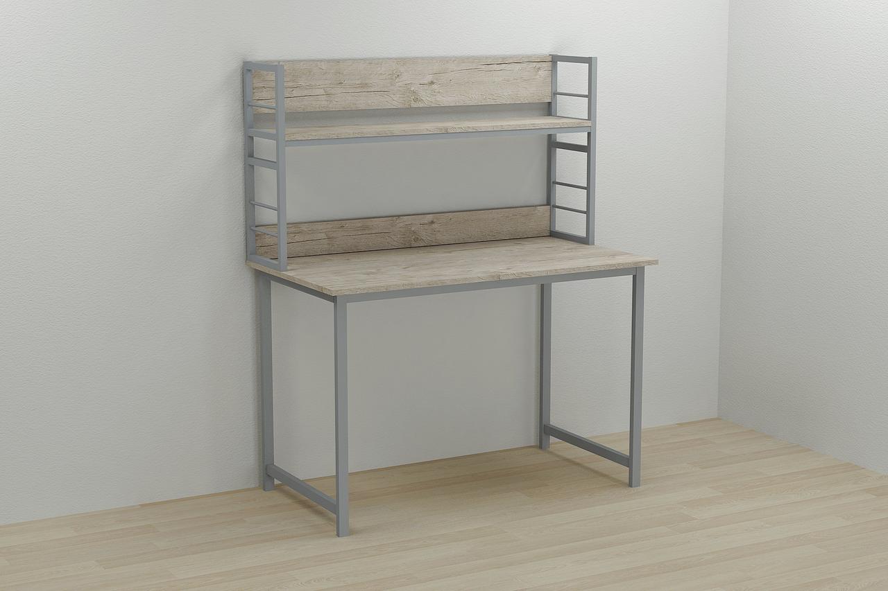 

Надстройка для стола Ferrum-decor Линкольн 60x120x28 Серый ДСП Дуб Шервуд