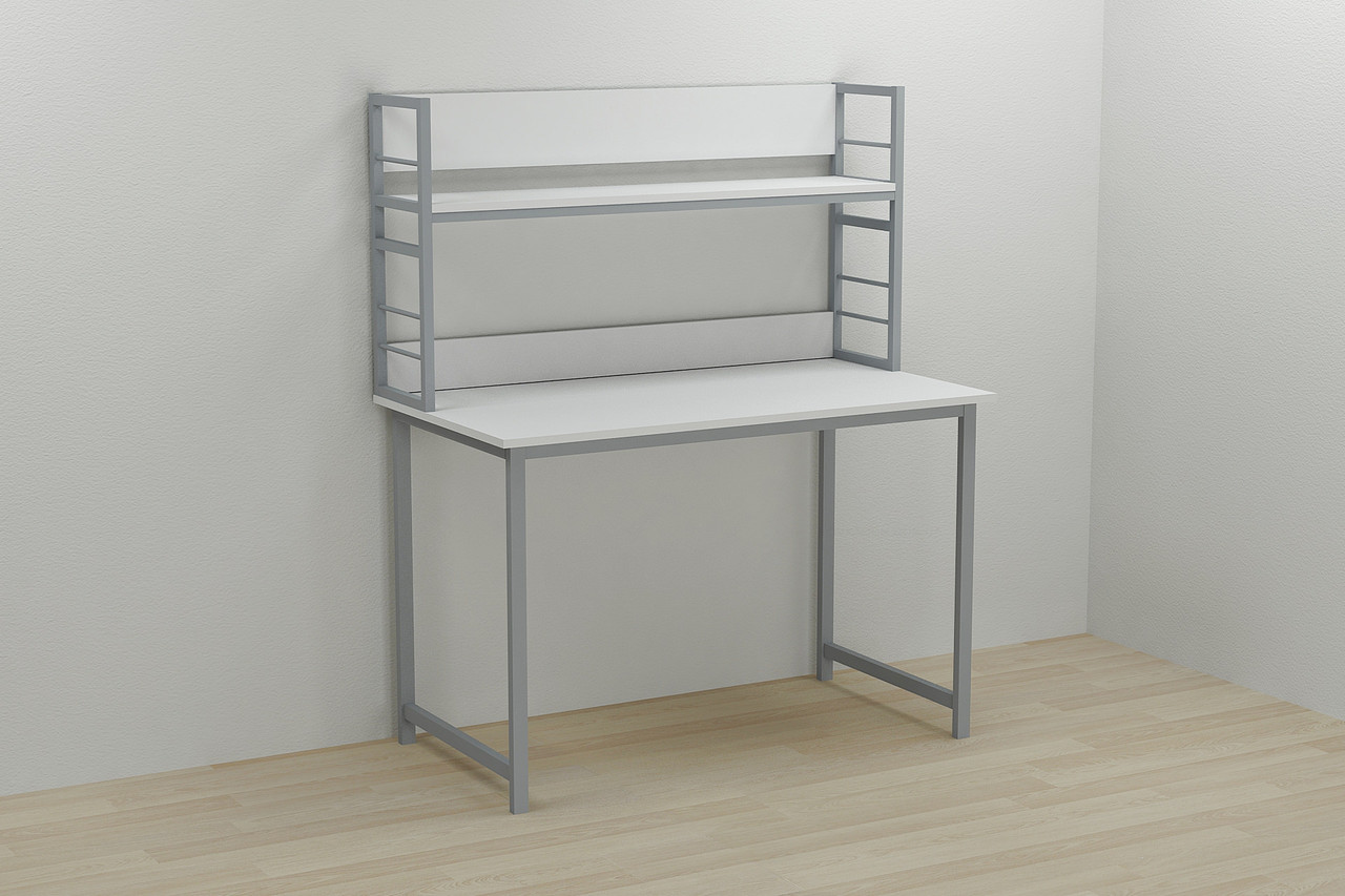 

Надстройка для стола Ferrum-decor Линкольн 60x100x28 Серый ДСП Белое