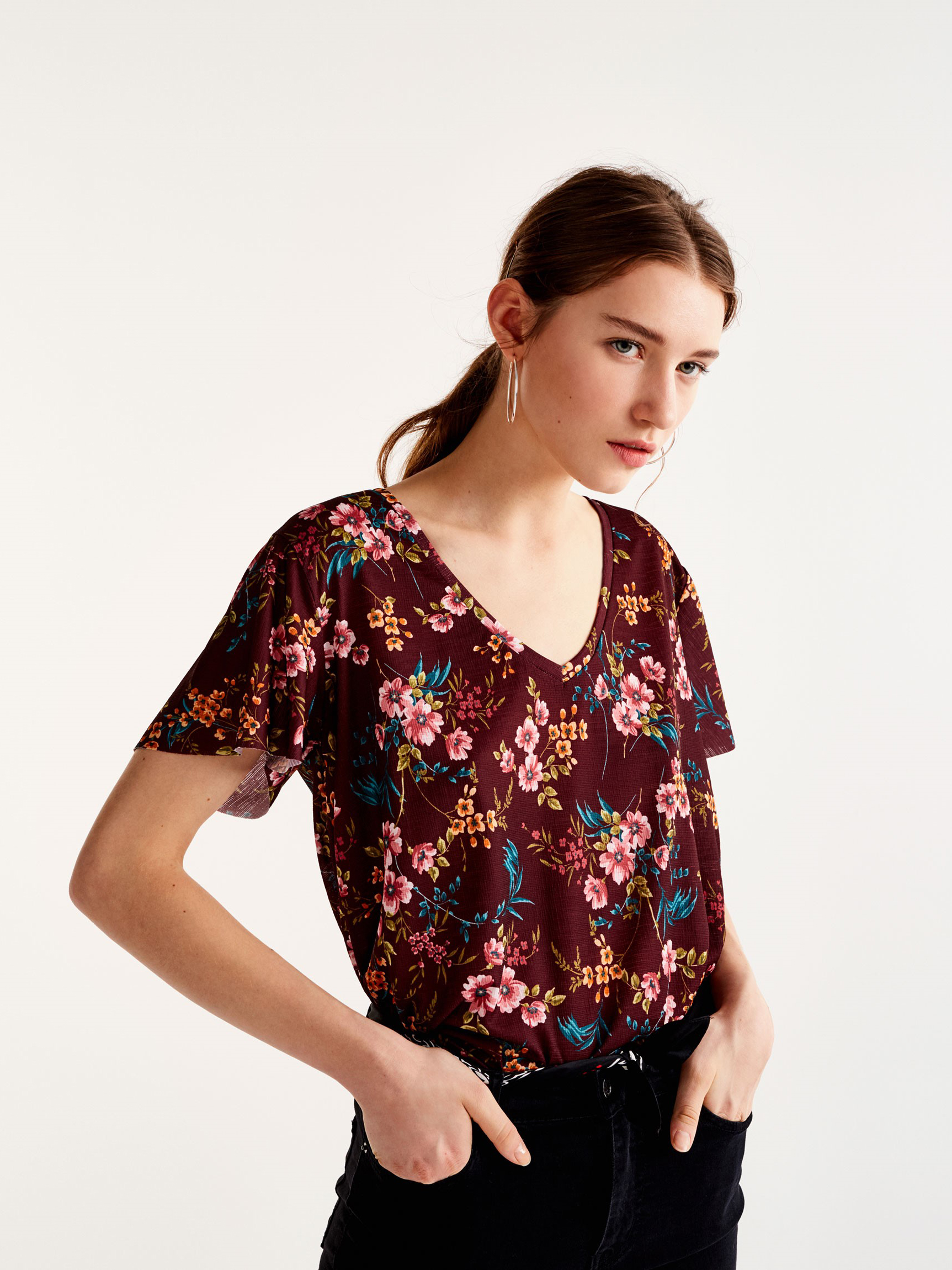 

Блузка Pull & Bear 09236349606  Принт, Блузка Pull & Bear 09236349606 M Принт