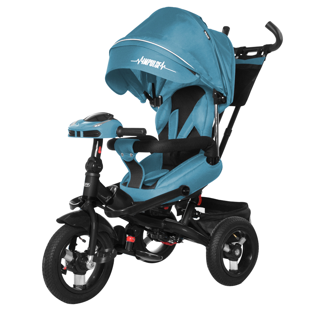 

Велосипед трехколесный Tilly Impulse с пультом T-3861 Len Turquoise