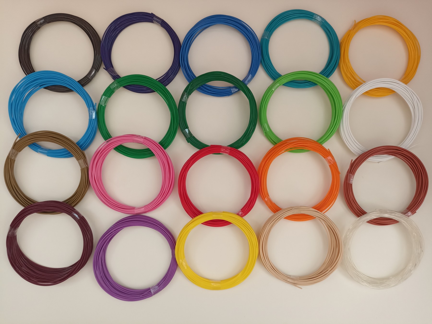 Большой Набор PLA Пластика для 3D-ручки 20 цветов по 10 м в ...