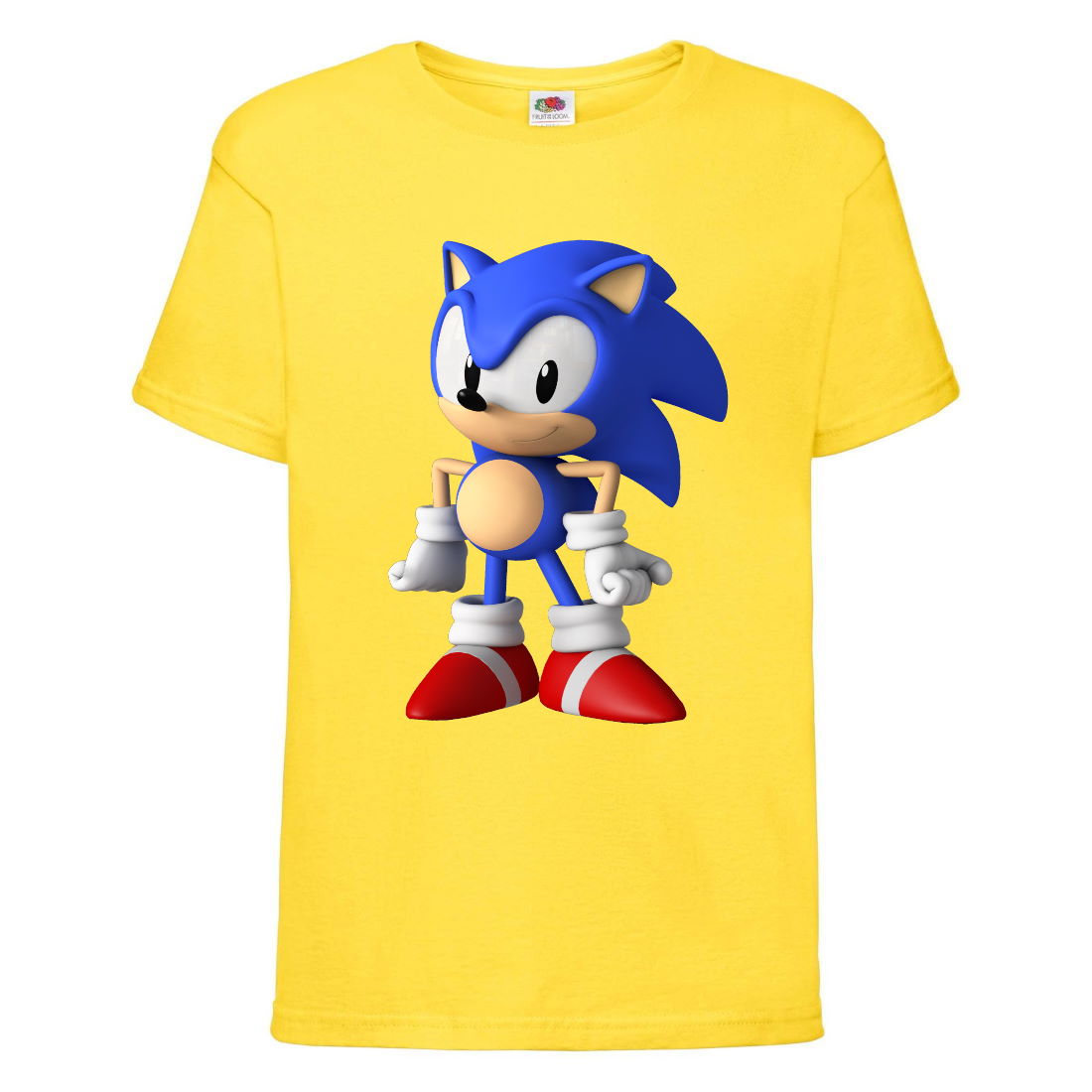Футболка детская Соник стоит (SONIC) Желтая (snc yl-06) 128 см от ...