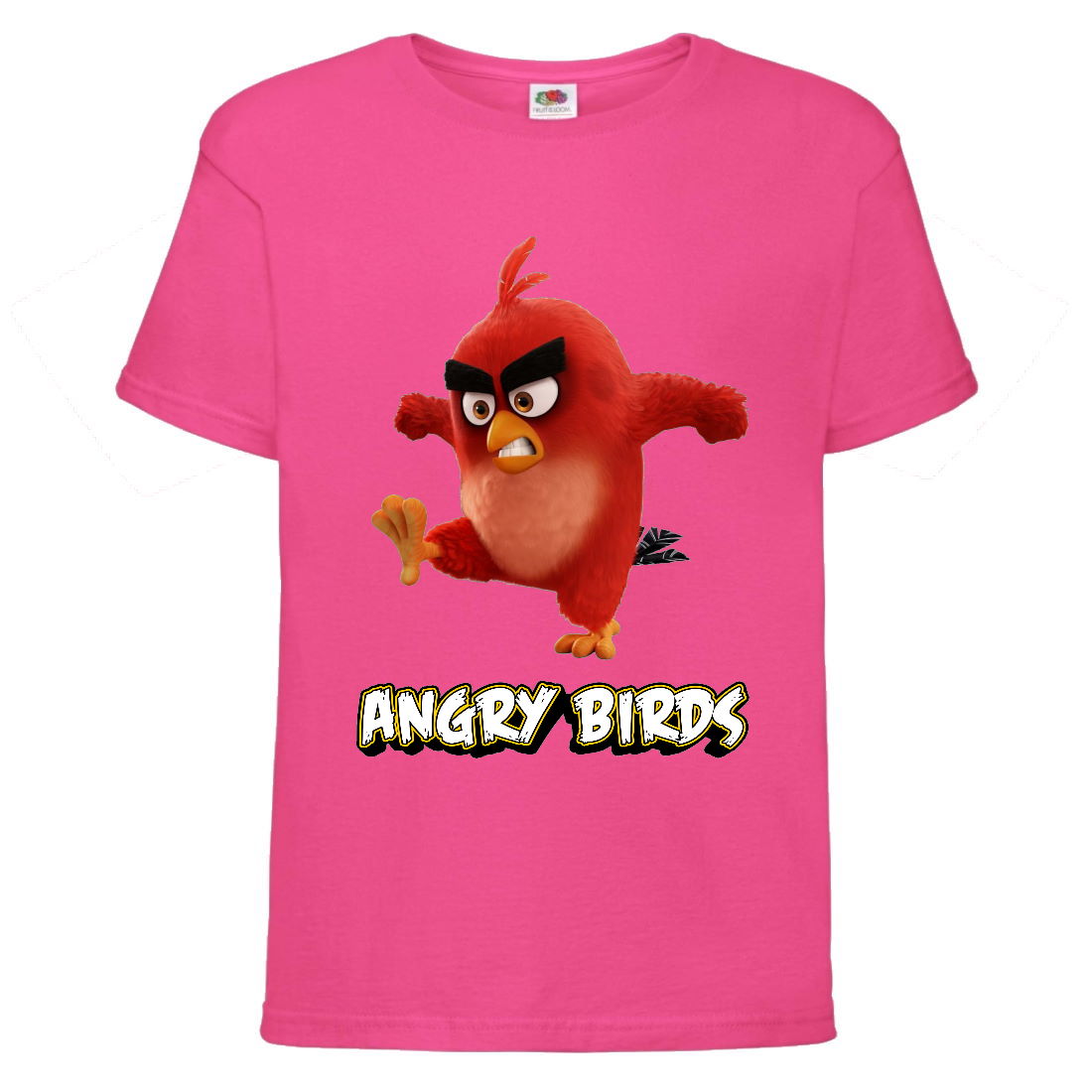 

Футболка детская Энгри Бердс (Angry Birds) розовая (AB-red-angry-pink) 128 см