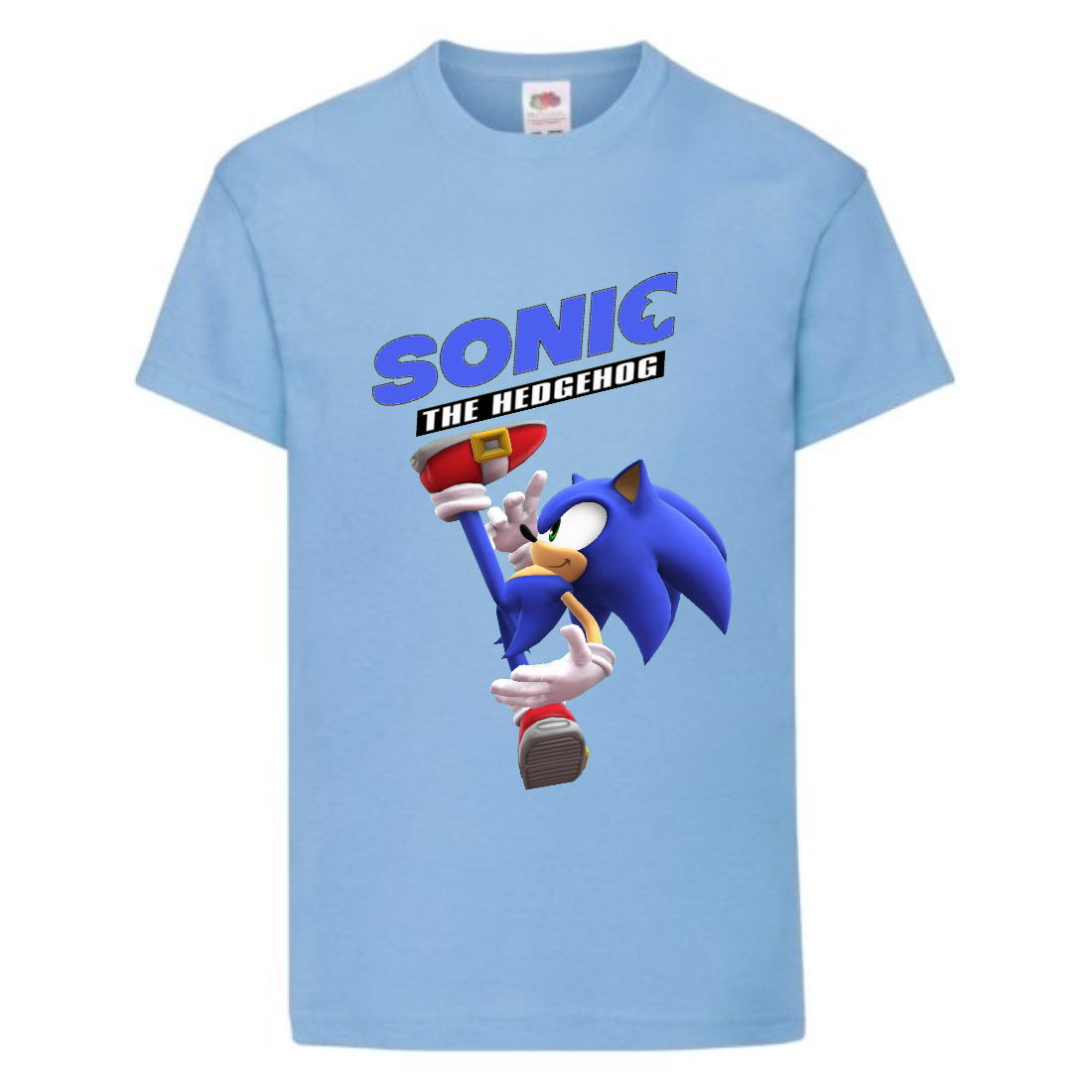 

Футболка детская Соник удар ногой (SONIC) голубая (snc sbl-1) 104 см