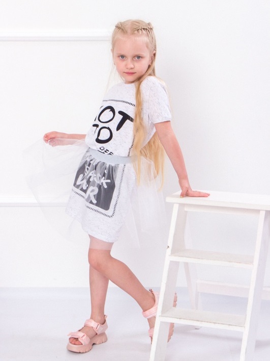 Акція на Дитяче літнє плаття для дівчинки Носи своє 6030-070-33 116 см Біле (p-2656-73314) від Rozetka