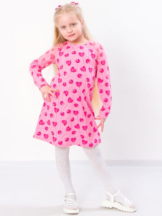 Акція на Дитяче плаття для дівчинки Носи своє 6004-043 128 см Льодяники рожеві (p-9468-100026) від Rozetka