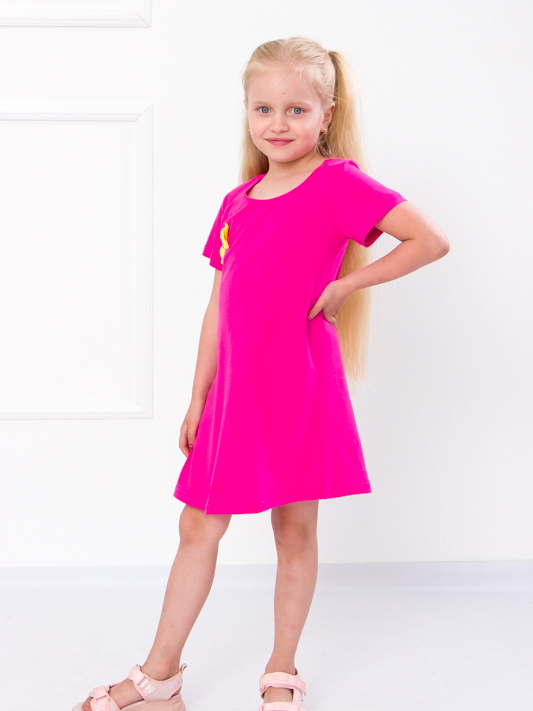 Акція на Дитяча літня сукня для дівчинки Носи своє 6054-001 104 см Малина (p-8021-76840) від Rozetka