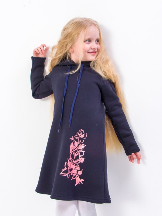 Акція на Дитяче плаття для дівчинки Носи своє 6182-025-33 116 см Чорно-сині квіти (p-7396-93229) від Rozetka