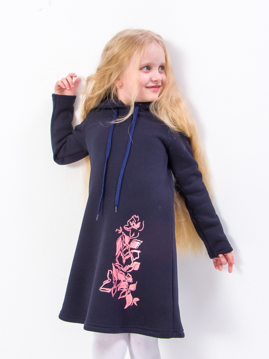 Акція на Дитяча сукня для дівчинки Носи своє 6182-025-33 110 см Чорнильно-синя (Квіти) (p-7396-93226) від Rozetka