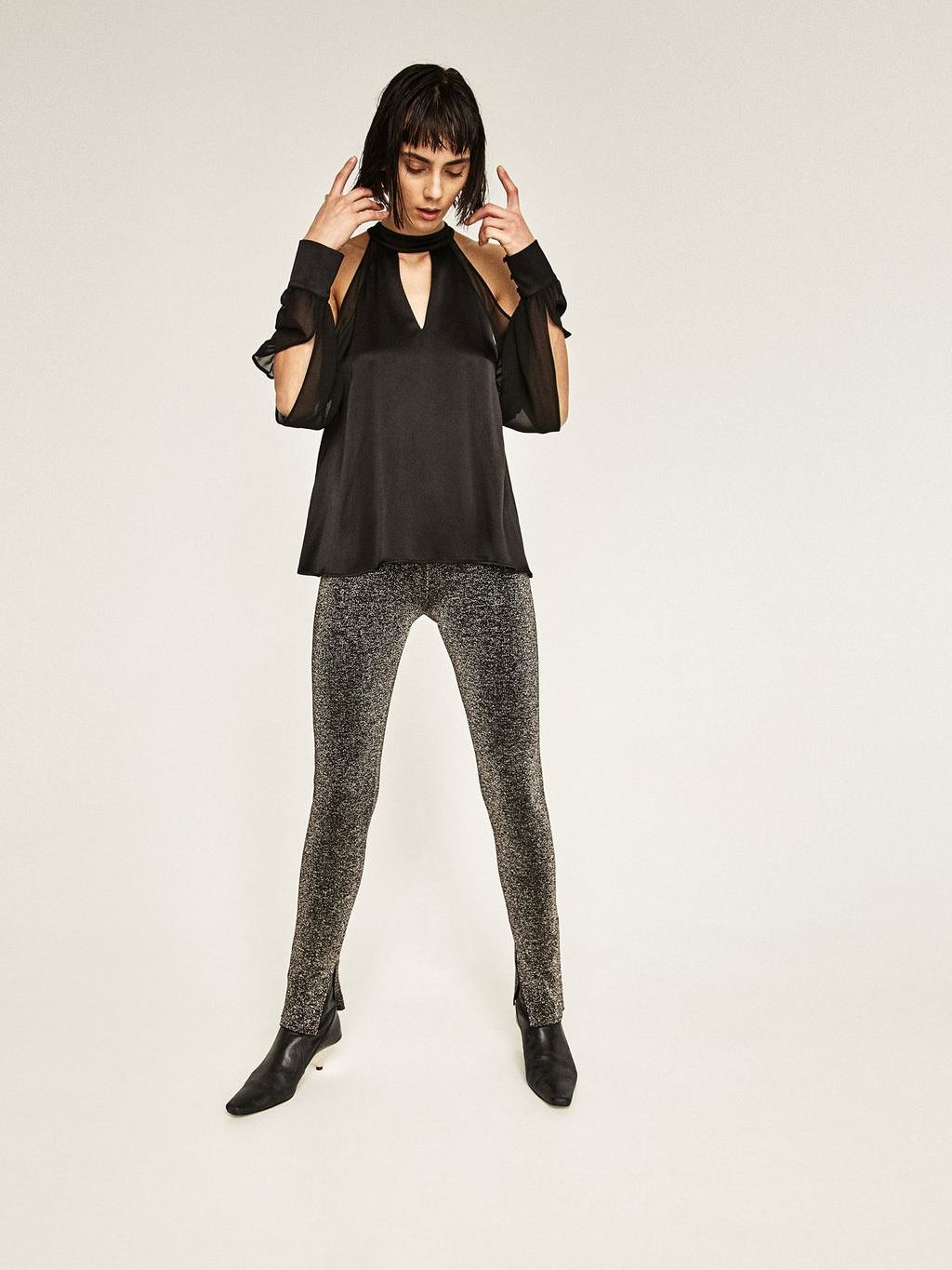 

Брюки Zara 09598113808 L Серые