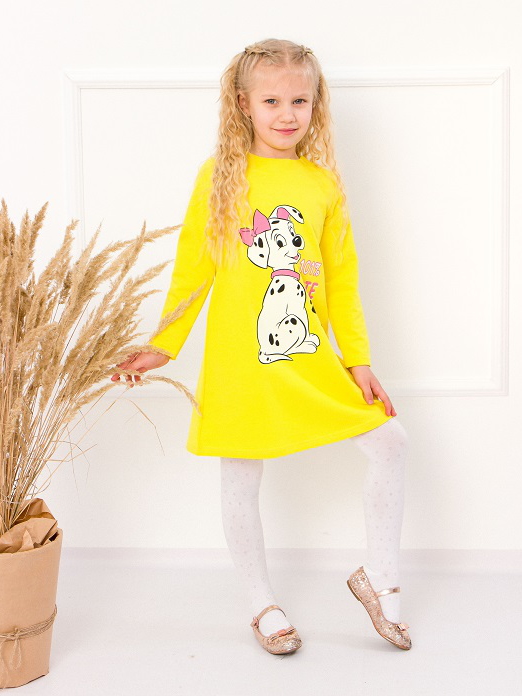 Акція на Дитяче плаття для дівчинки Носи своє 6004-057-33 110 см Лимон (Далматин) (p-4513-65990) від Rozetka