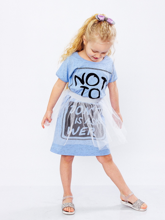 Акція на Дитяча сукня для дівчинки Носи своє 6030-070-33 104 см Блакитні (p-2656-73310) від Rozetka