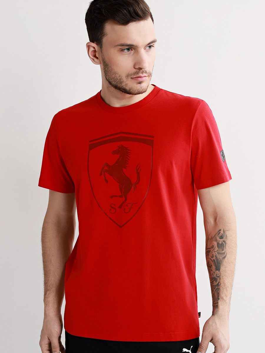 

Футболка Puma Ferrari Big Shield Tee 59540802 S Rosso Corsa