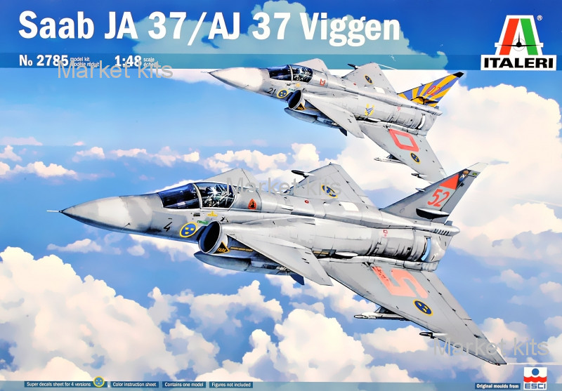 

Истребитель - разведчик Saab JA/AJ 37 "Viggen" 1:48 ITALERI (IT2785)
