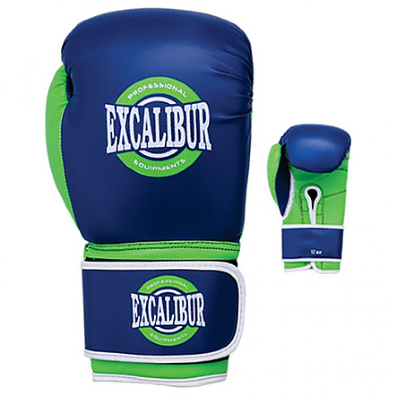 

Перчатки боксерские Excalibur Typhon 8oz синий/зеленый/белый, код: 8027-03/8