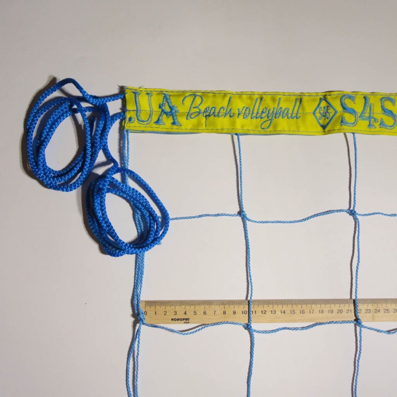 

Сетка для волейбола S4S Бренд 12 Beach Volleyball сине-желтая, код: 10137-S4S