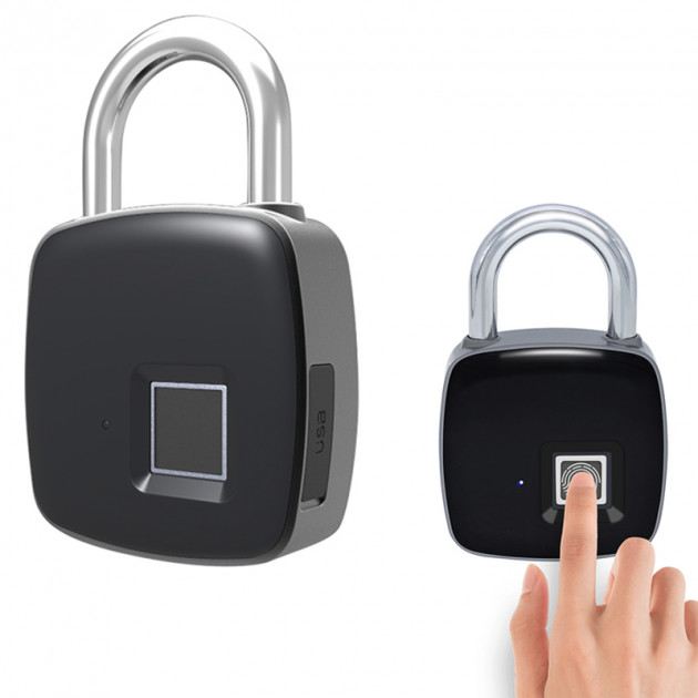 

Умный USB Smart биометрический замок с отпечатком пальца и защитой Finger Lock P3 Черный
