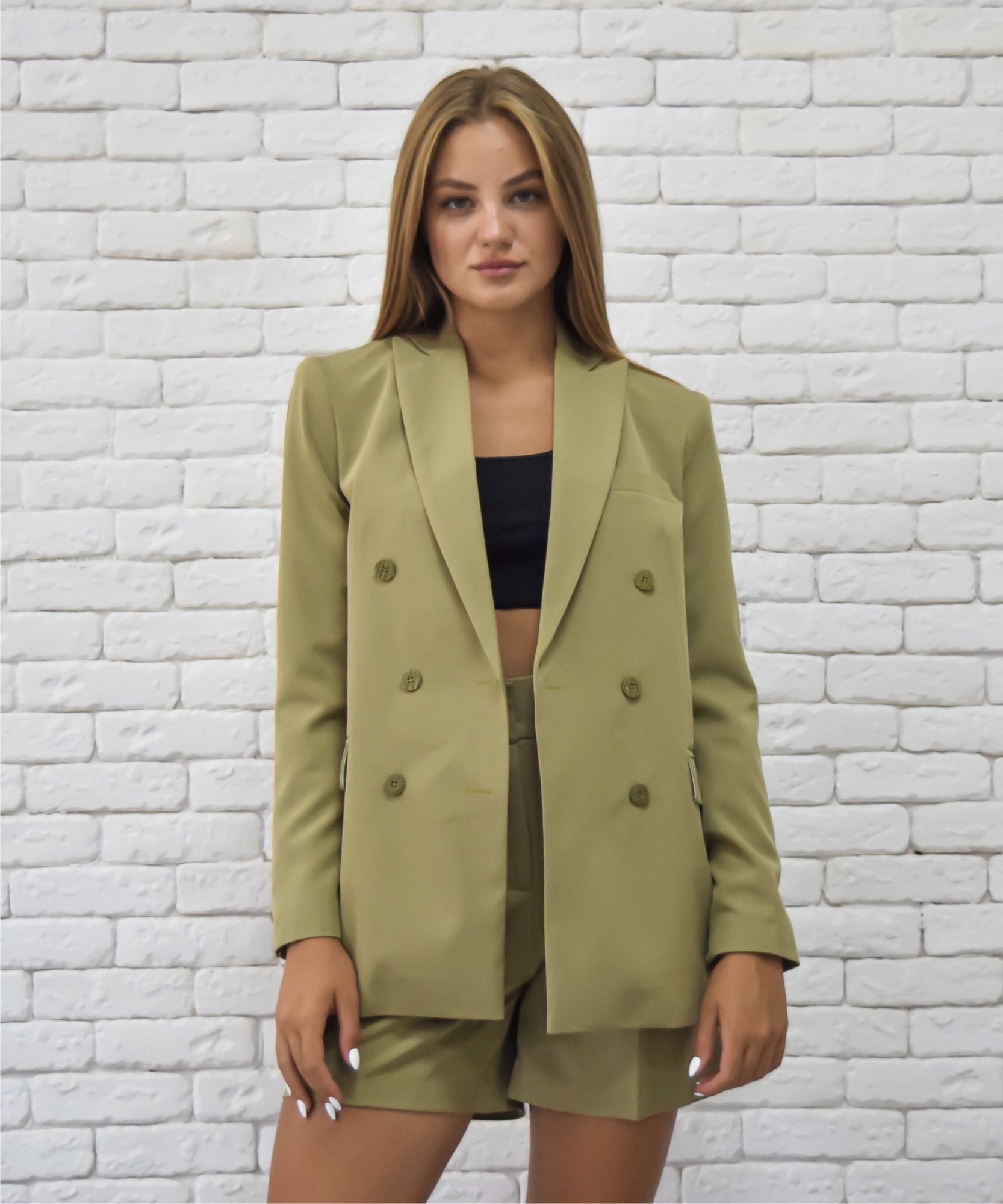 

Офисный Пиджак Boldness Оливка M Оливковый