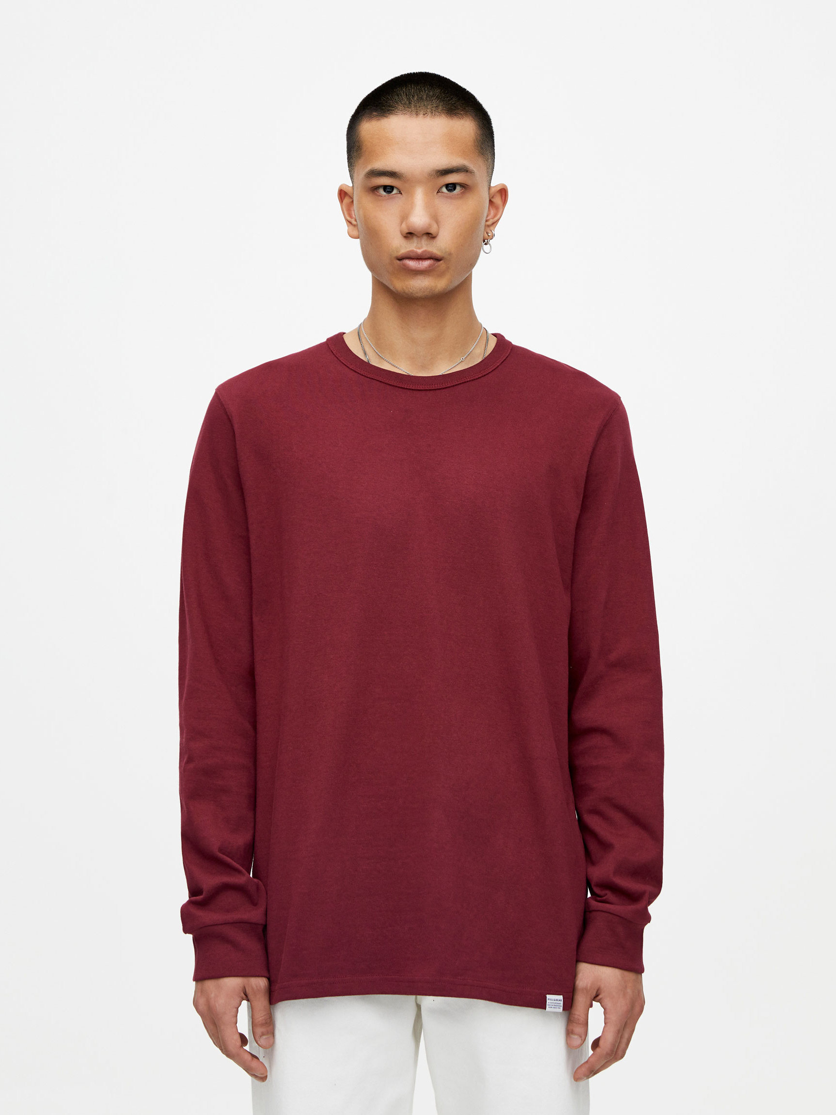 

Свитшот Pull & Bear 9231-503-606 S Бордовый