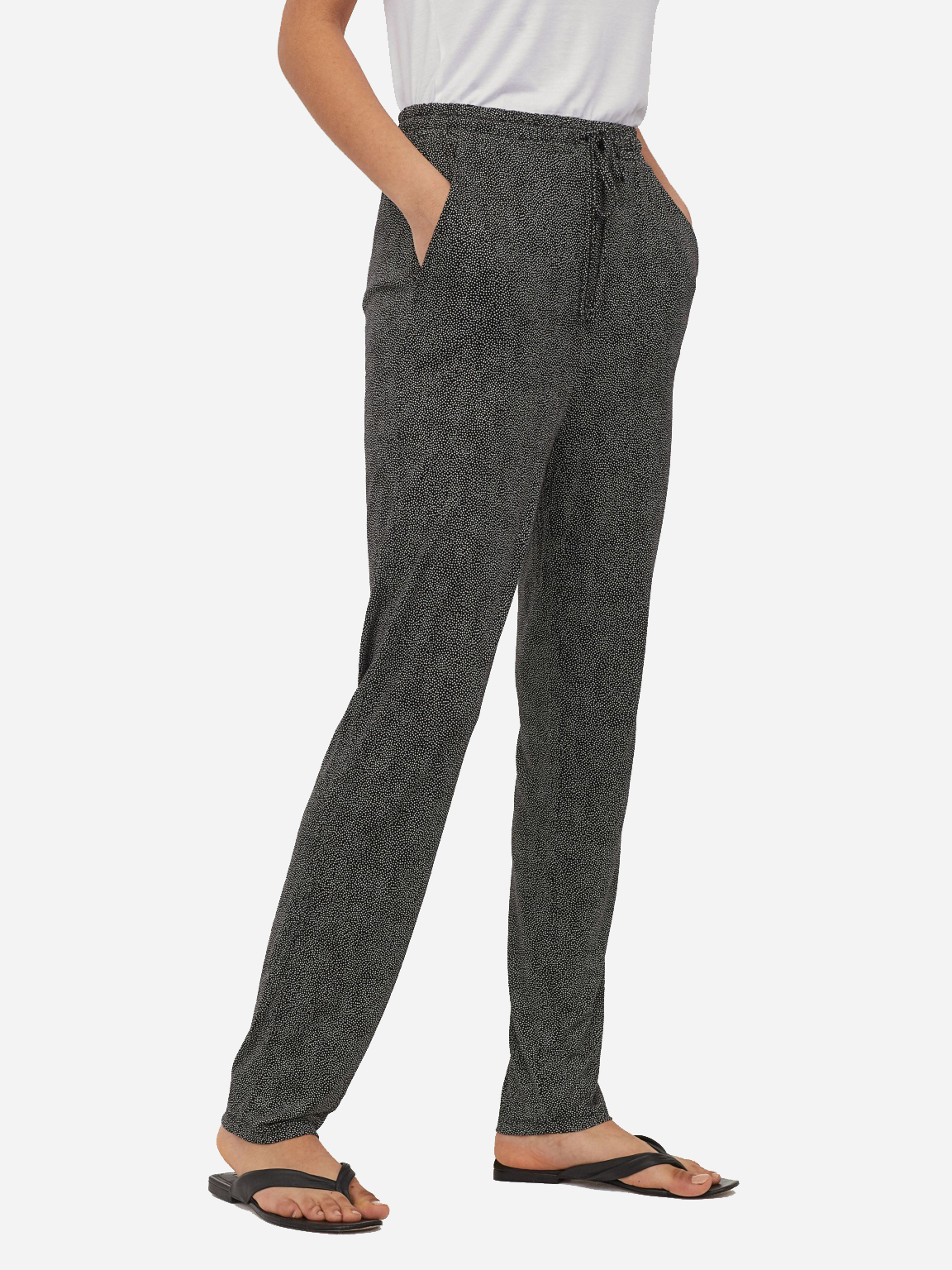 

Брюки H&M 05624980 M Черные с белым