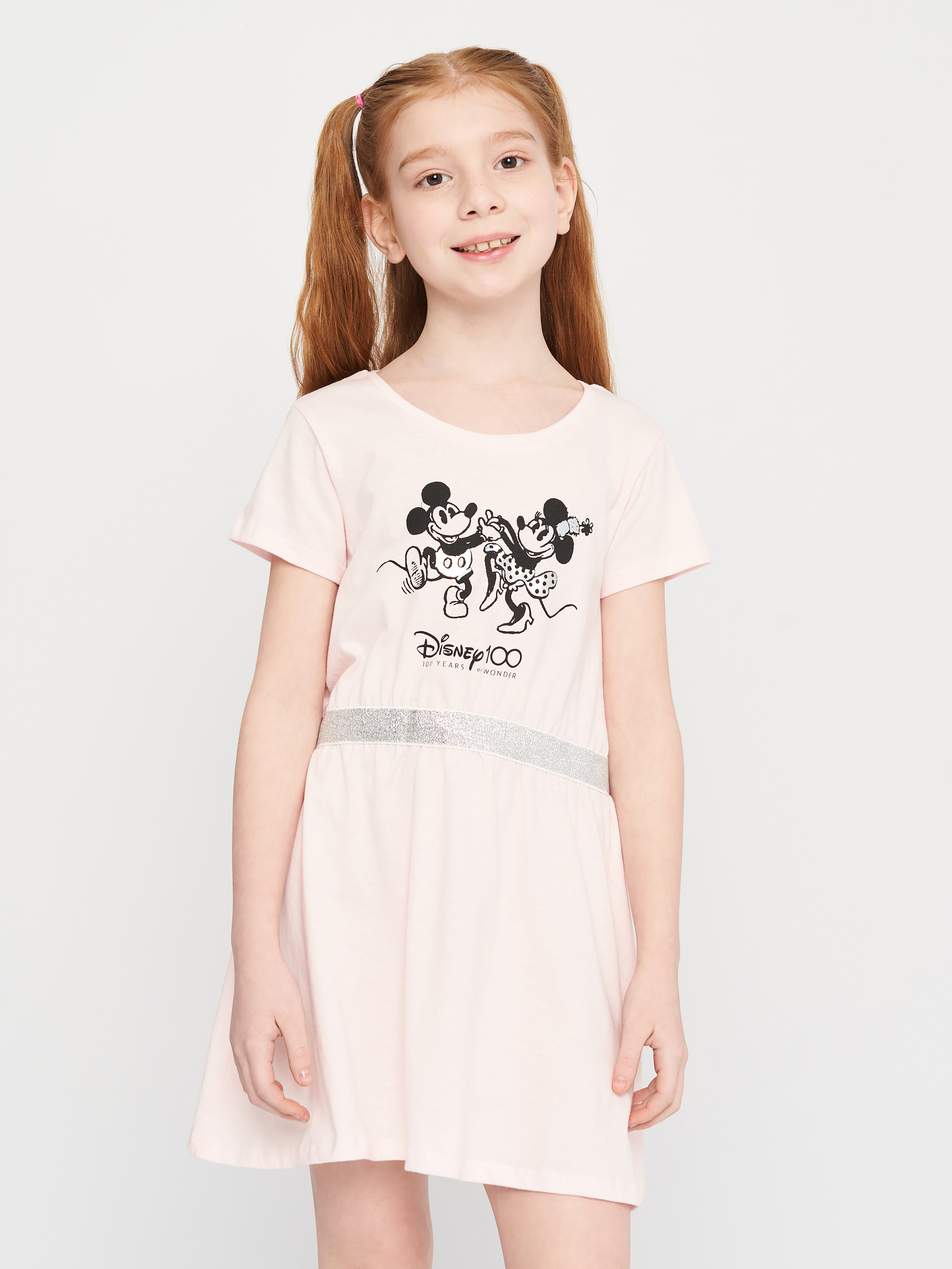 Акція на Дитяче літнє плаття для дівчинки Disney Minnie WE1233 122-128 см Рожеве від Rozetka