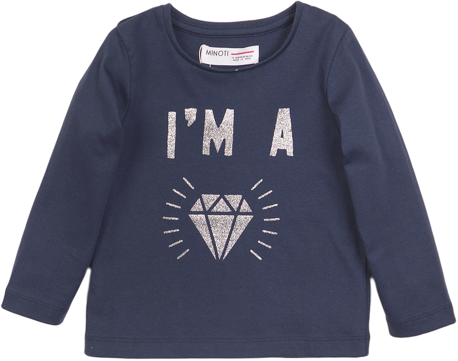 

Футболка с длинными рукавами Minoti 4Todtee 2 15365 74-80 см Синяя