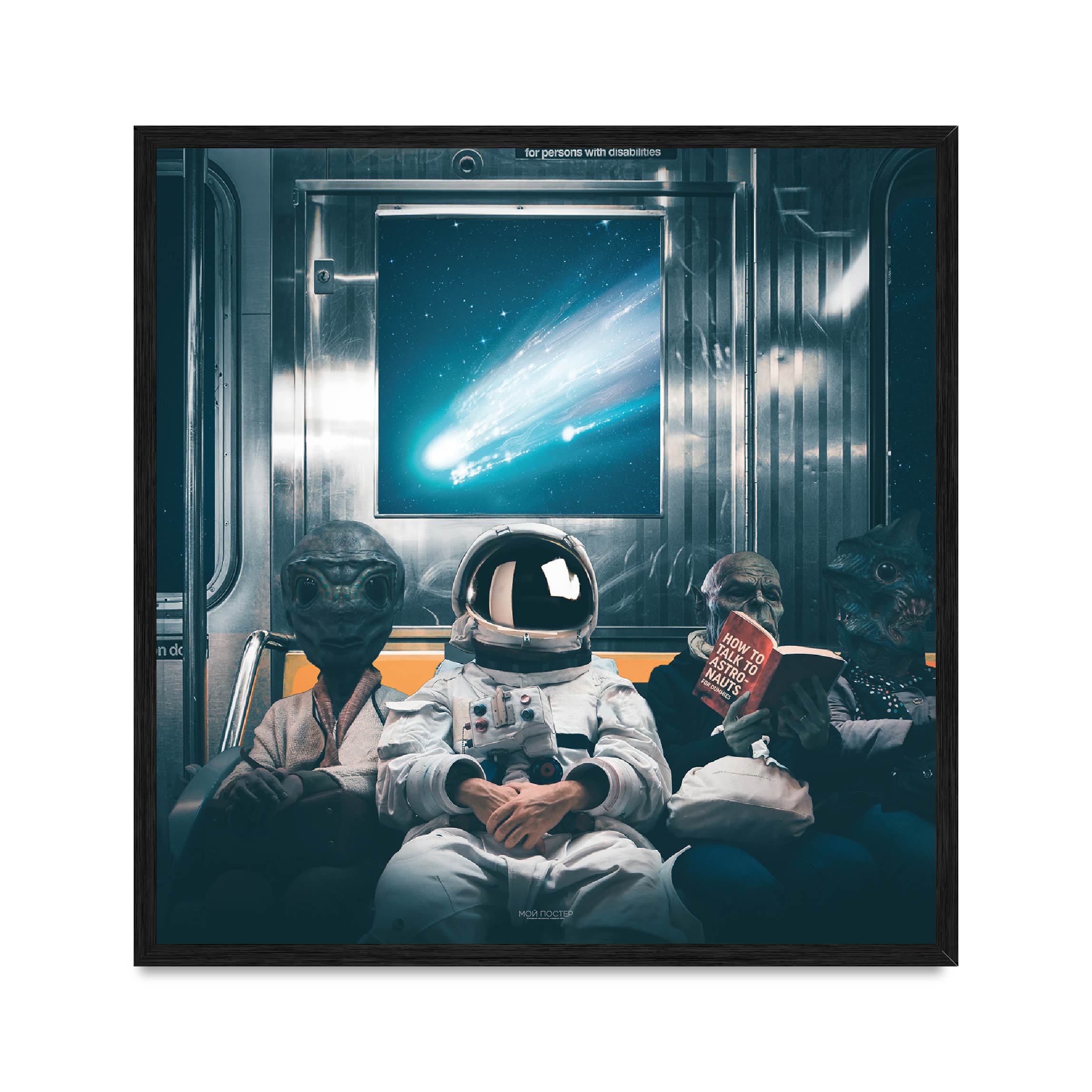 

Постер "Space Dream" с антибликовым стеклом 30 x 30 см в чёрной рамке