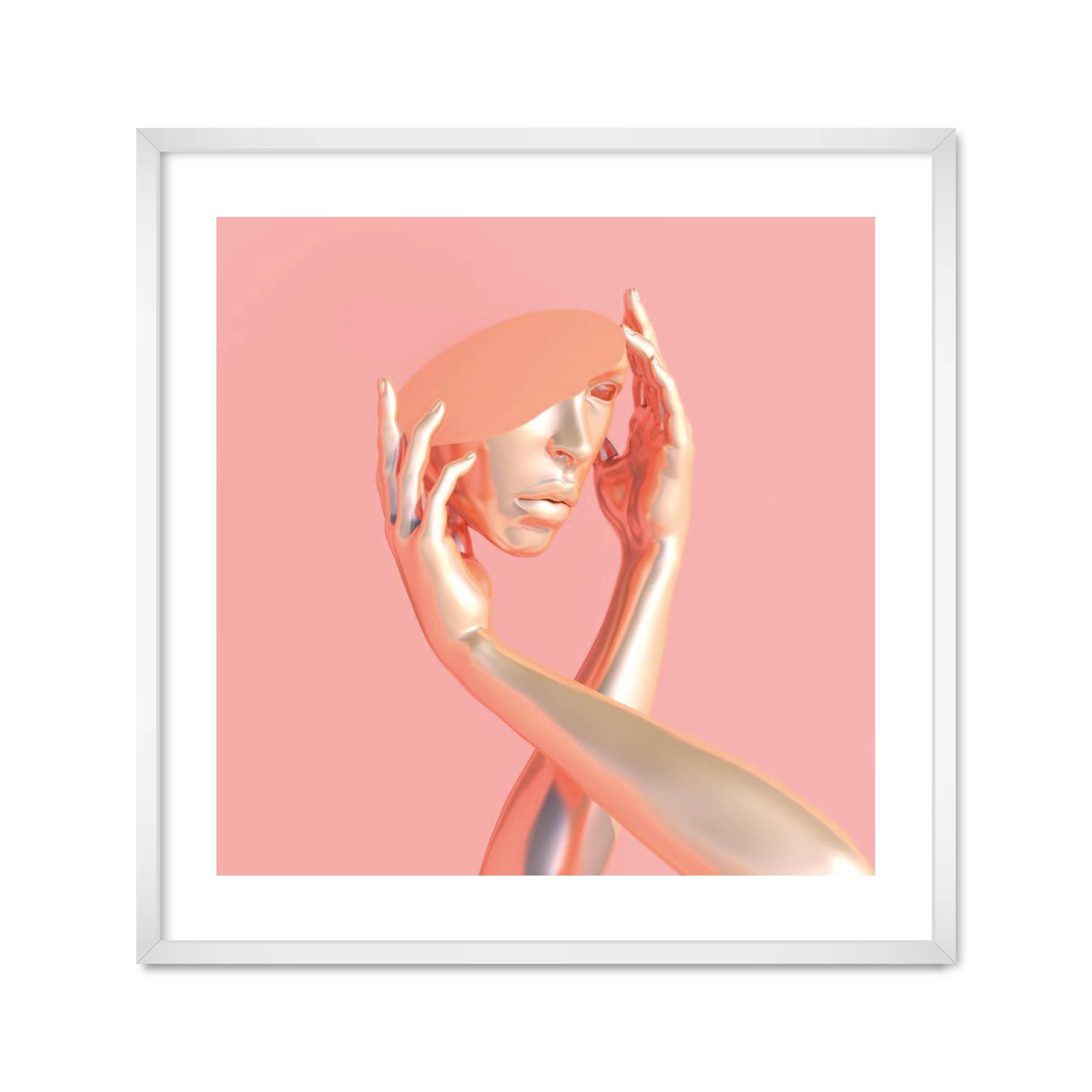 

Постер "Hands" без стекла 45 x 45 см в белой рамке