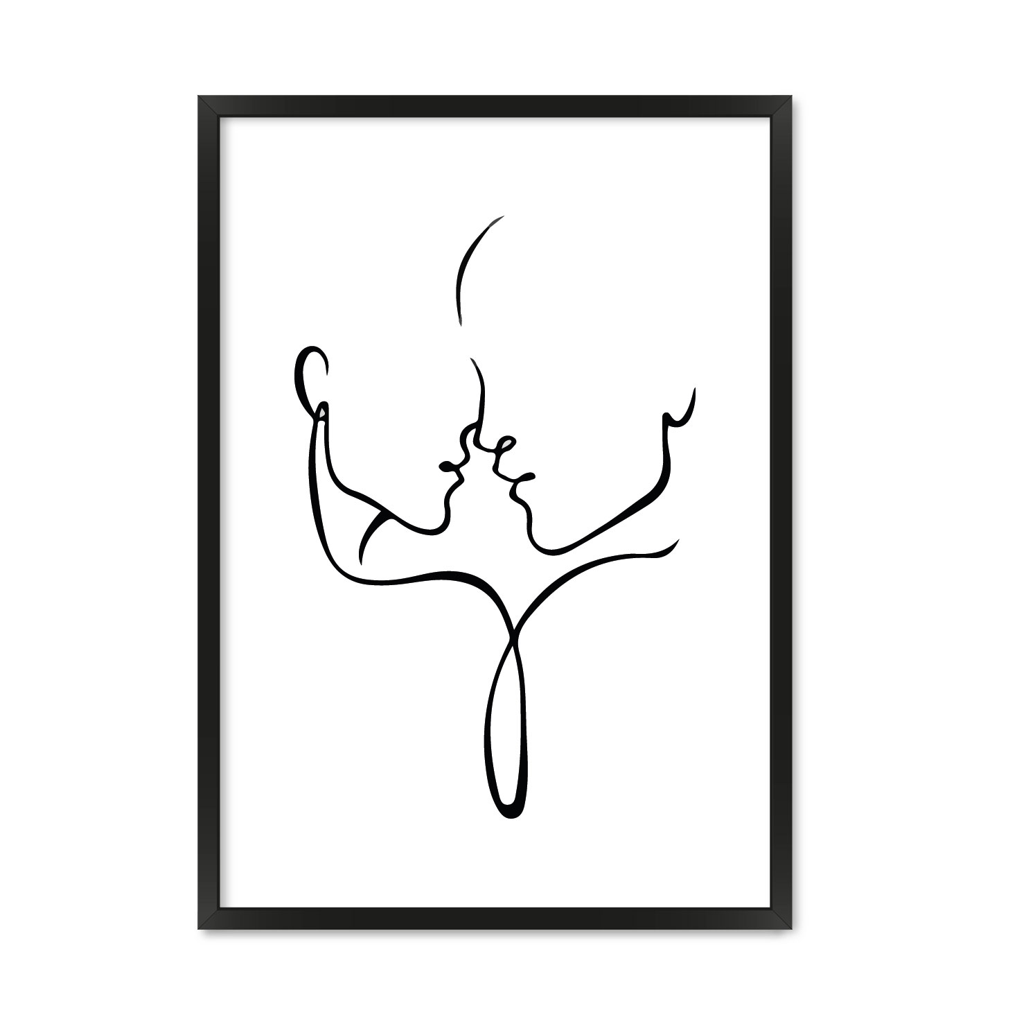 

Постер "Almost Kissing*" с антибликовым стеклом 297x420 мм в чёрной рамке