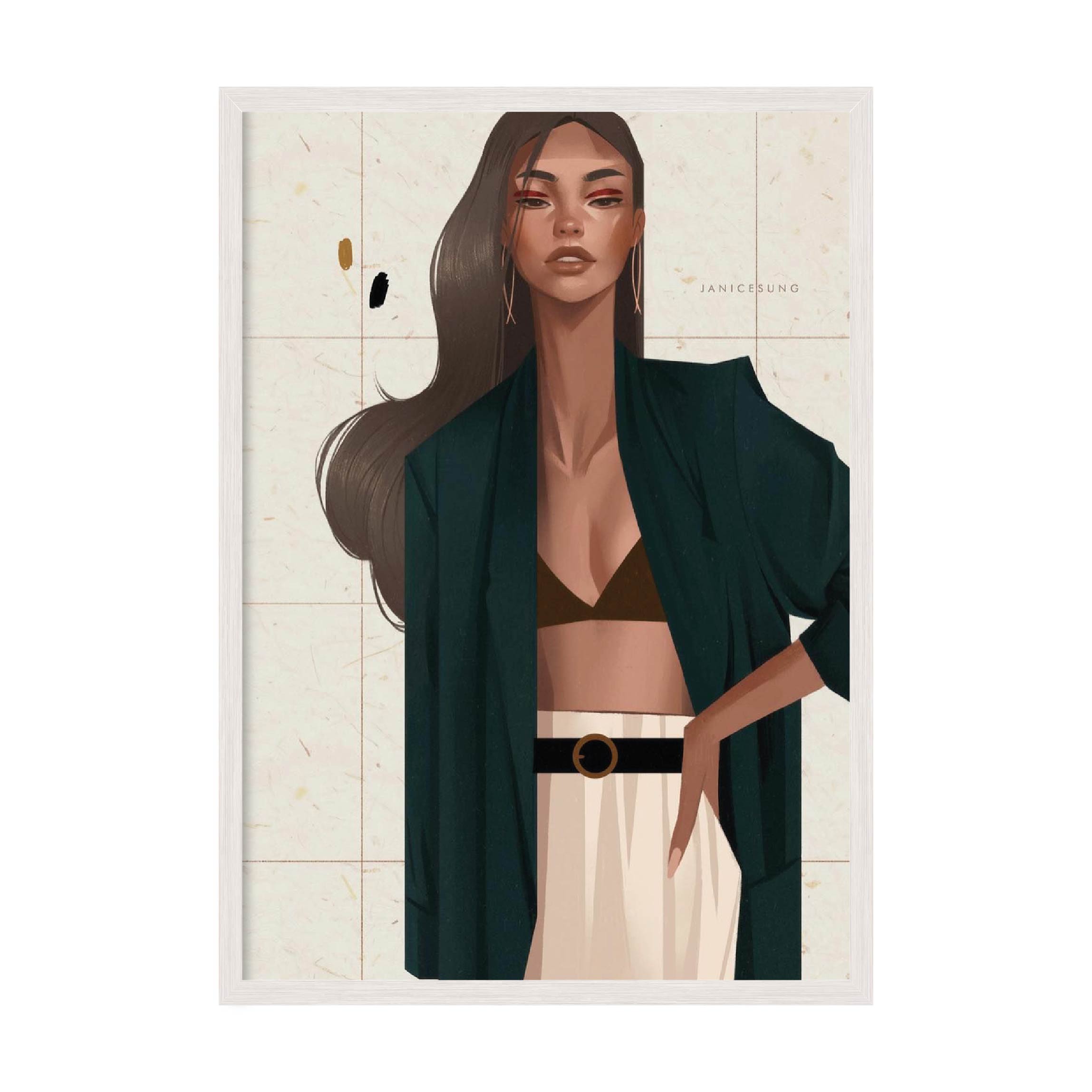 

Постер "Girl vol 12" без стекла 420x594 мм в белой рамке
