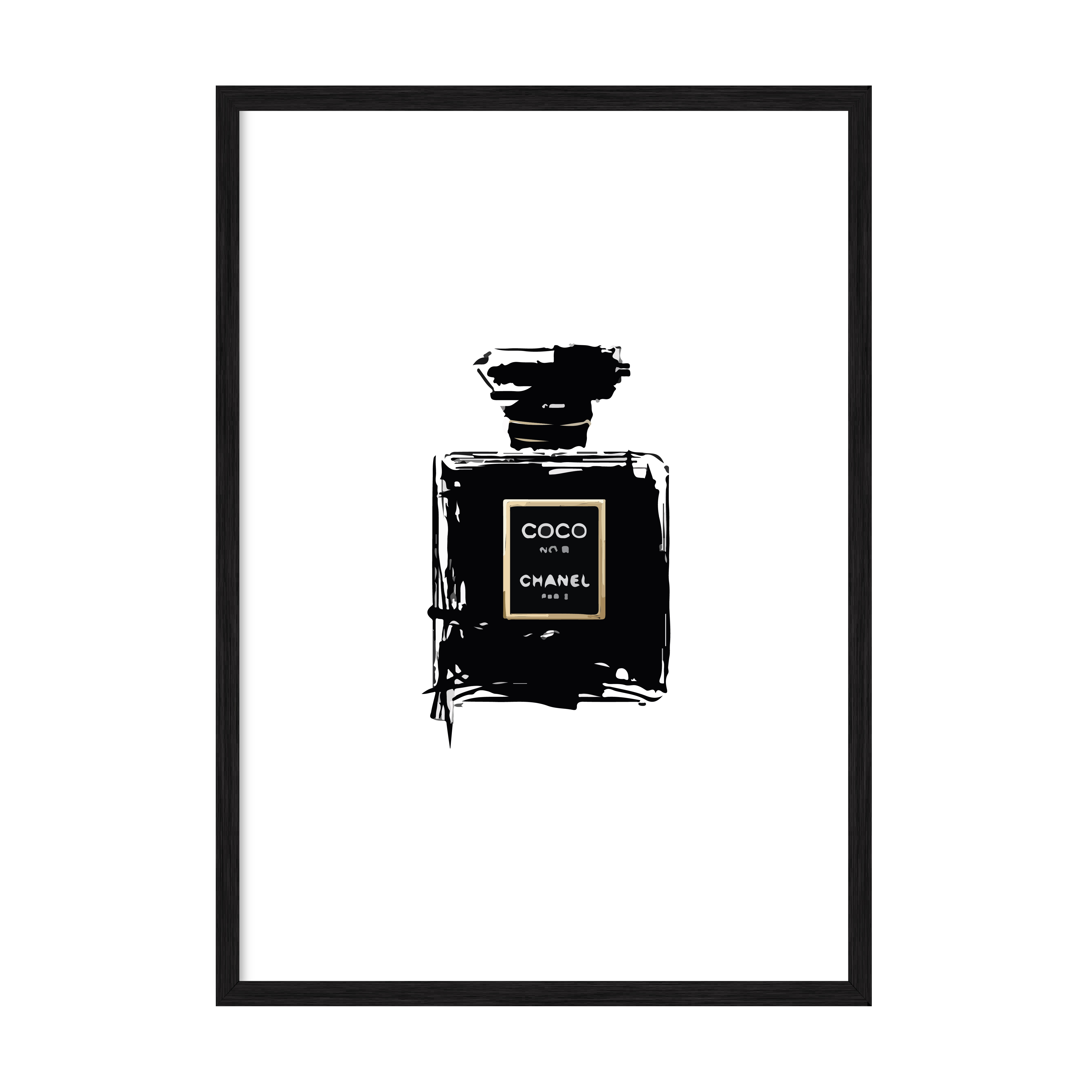 

Постер "Chanel" с антибликовым стеклом 420x594 мм в чёрной рамке