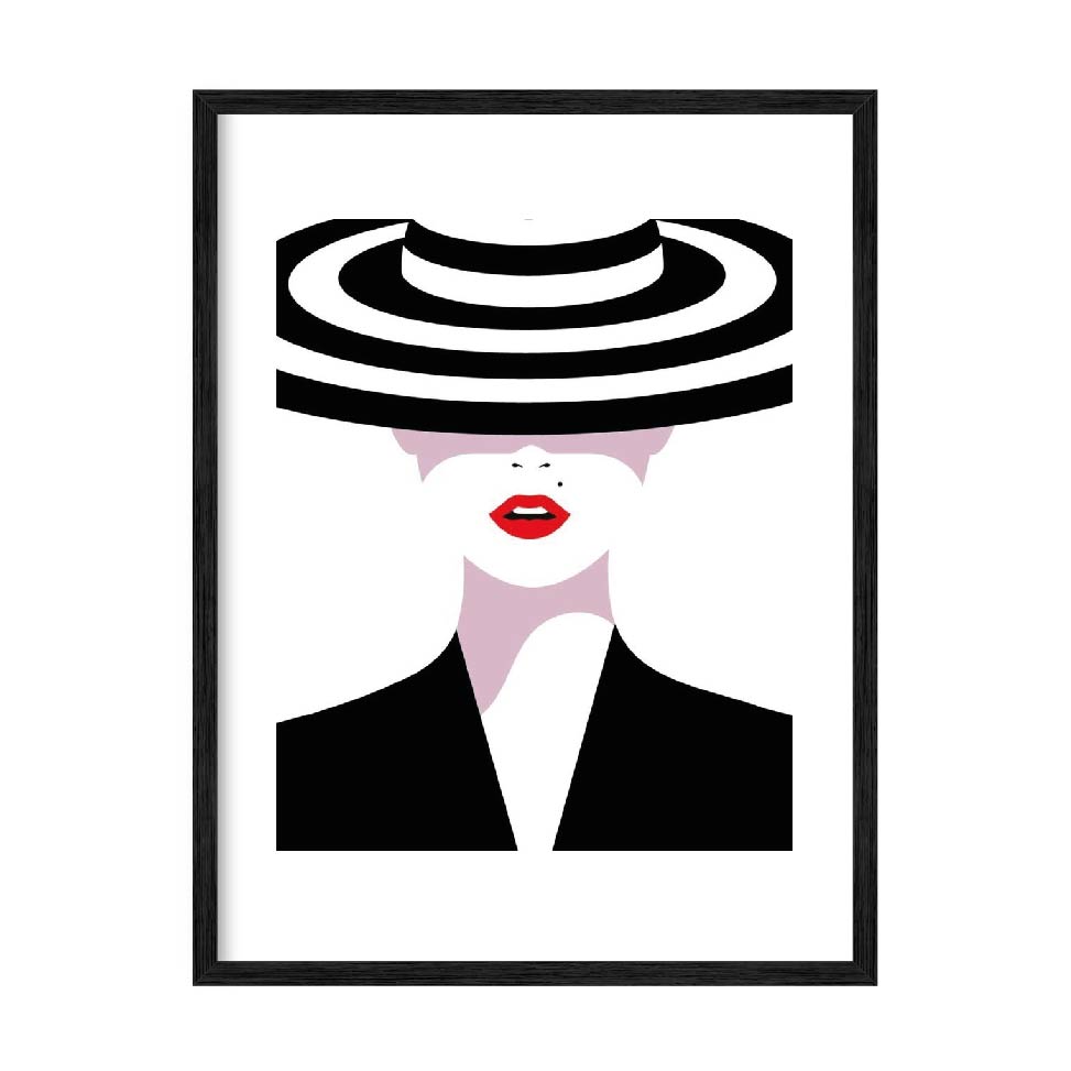 

Постер "Pop art Lady" с антибликовым стеклом 596x840 мм в чёрной рамке