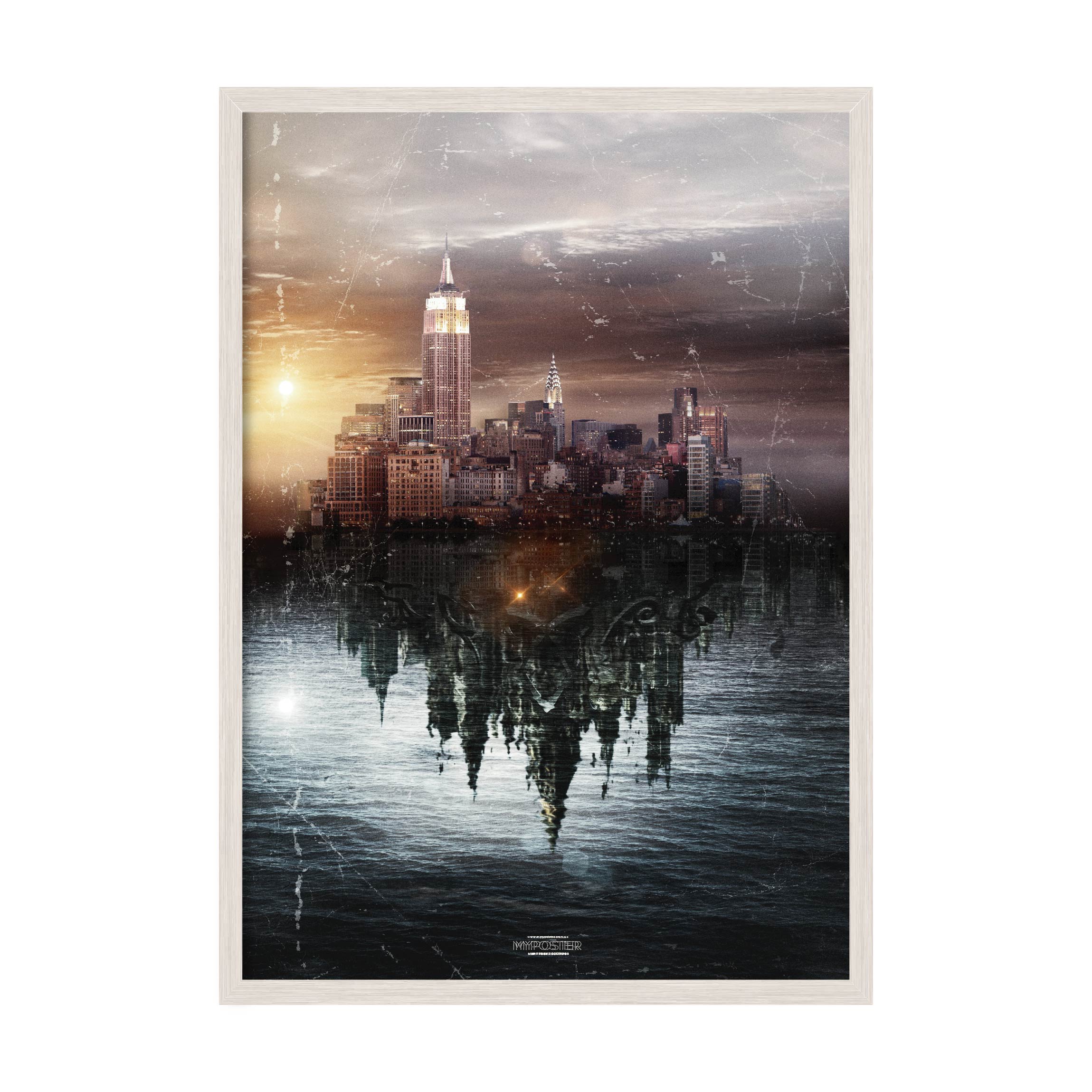 

Постер "City art" с антибликовым стеклом 596x840 мм в белой рамке