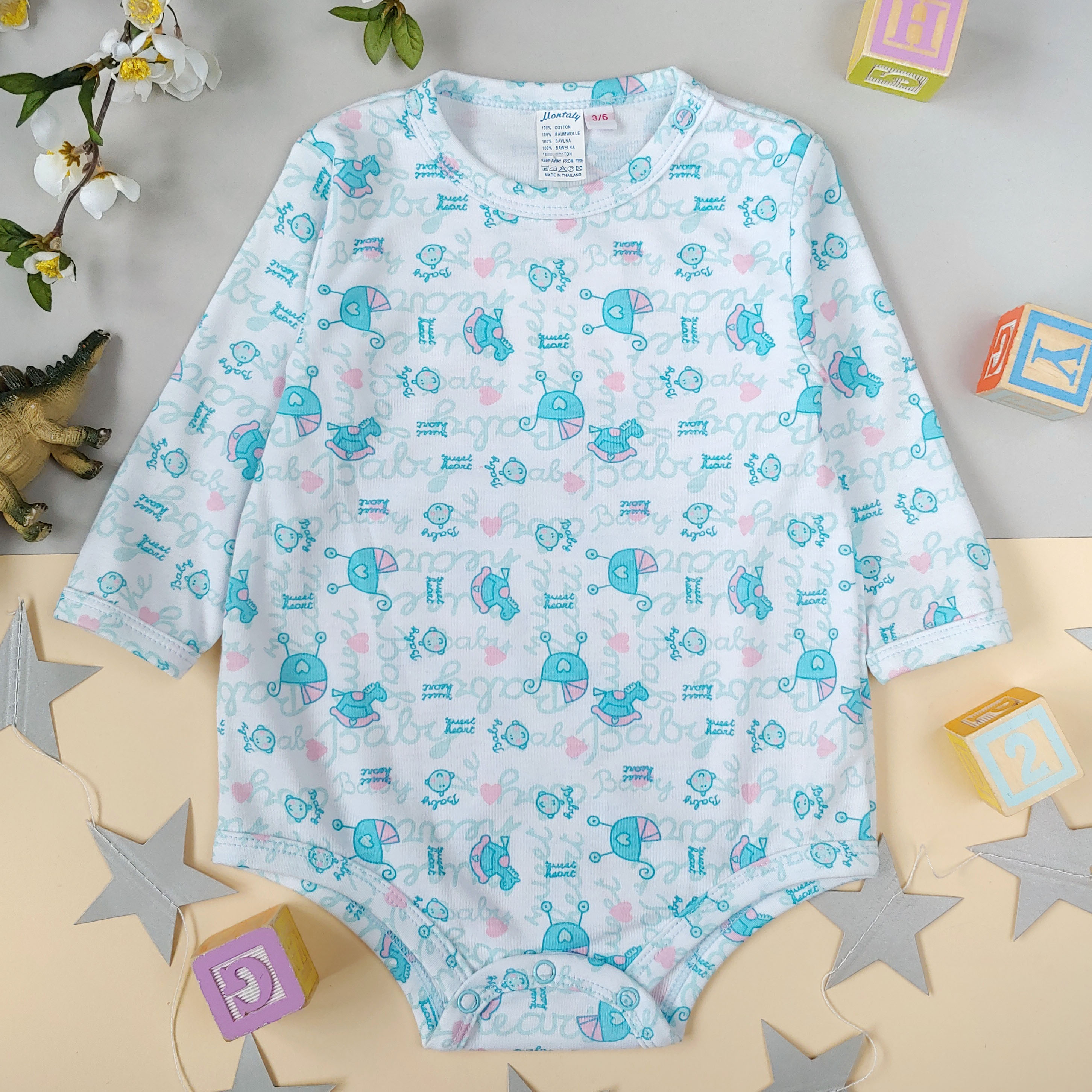 

Боди Kids Planet WW725NI002 62 см Белый