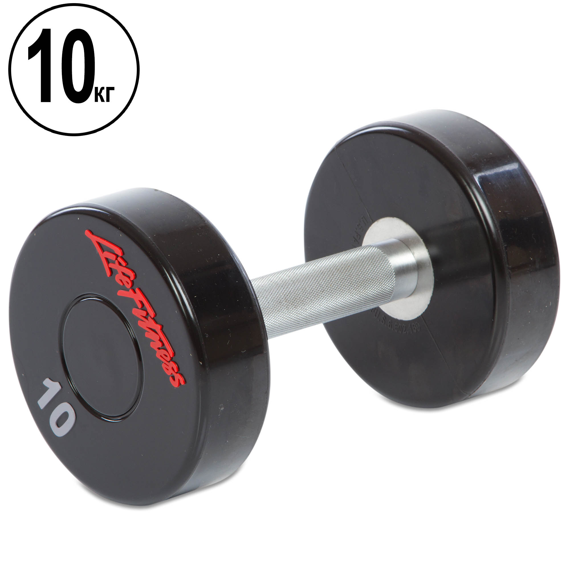 

Гантель цельная профессиональная Life Fitness (1 шт.) 10 кг.