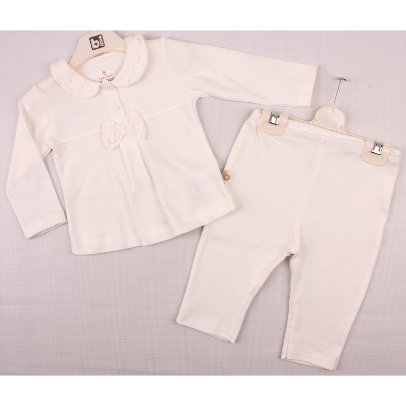 

Футболка с довгим рукавом + Брюки BIBABY 59426 80 см кремовый