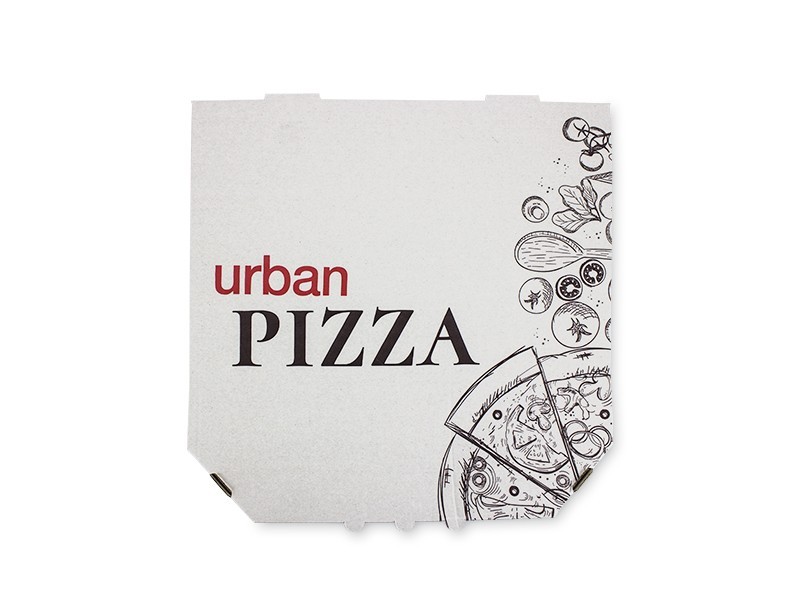 

Коробка для пиццы APCup Квадратная 300*300*39 100 шт Белая с лого URBAN