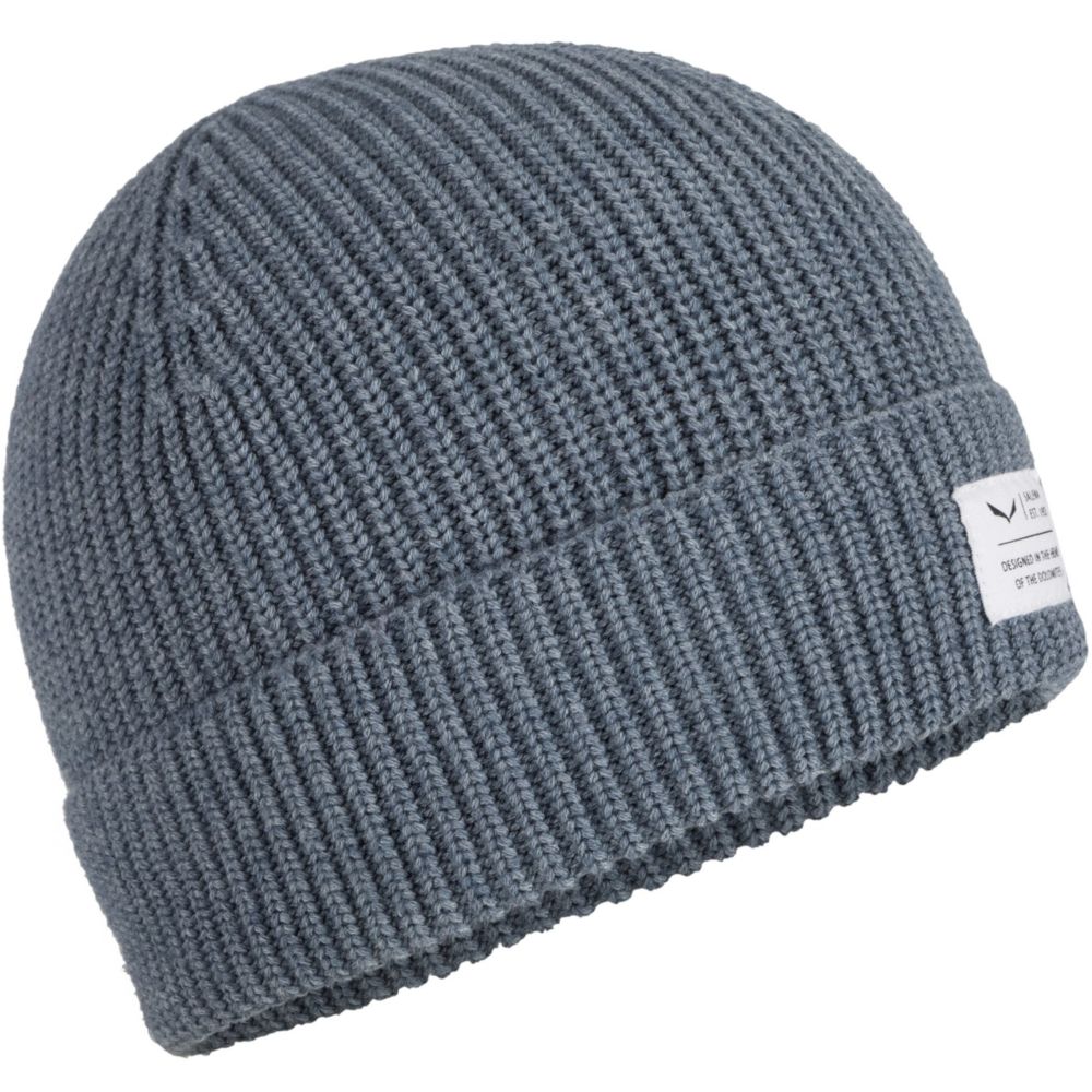

Шапка Salewa Puez TW Beanie 58 Серый темный холодный