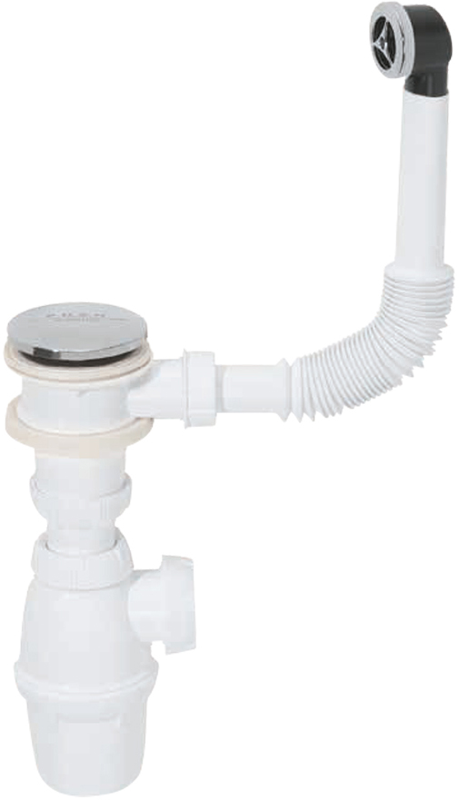 Сифон для раковины WIRQUIN 1 1/4"x32 мм с донным клапаном Click-Clack и ...