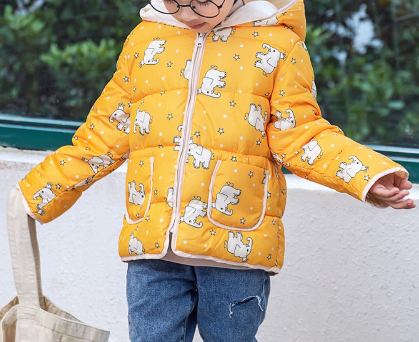 

Куртка детская демисезонная Королевский слоненок Berni Kids (90) Желтый