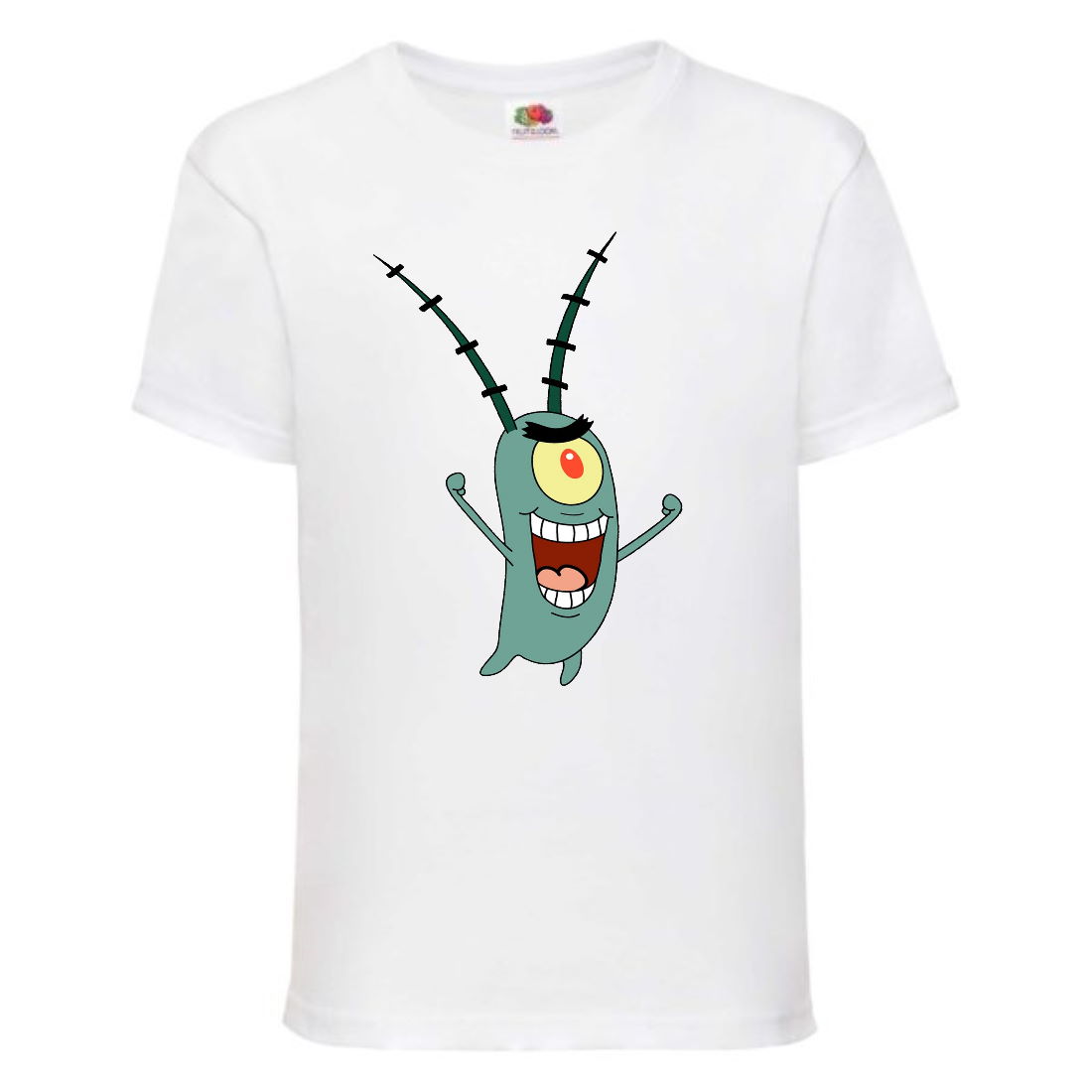 

Футболка детская Спанч Боб 15 (Sponge Bob) белая 104 см