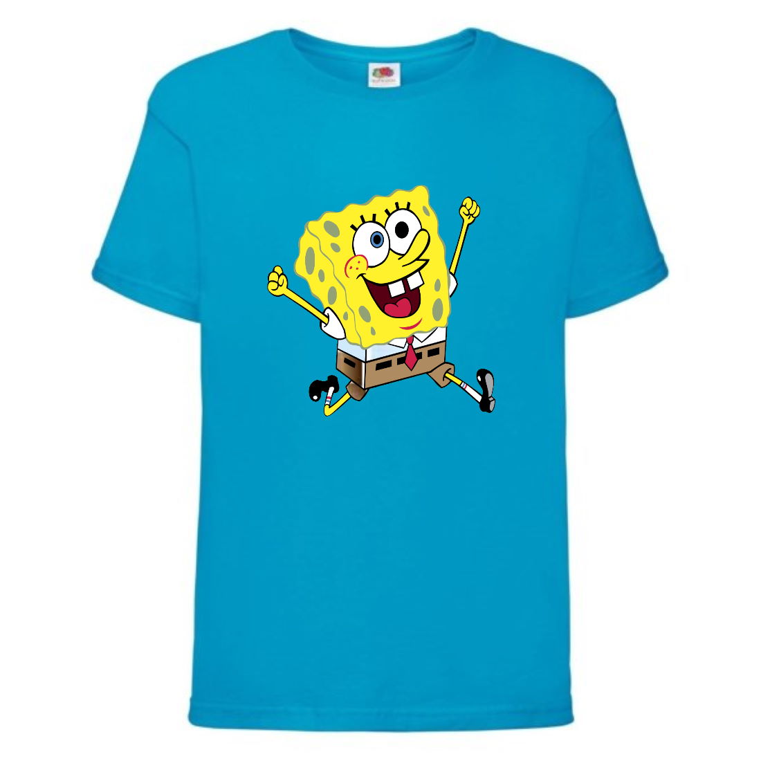 

Футболка детская Спанч Боб 12 (Sponge Bob) голубая 152 см
