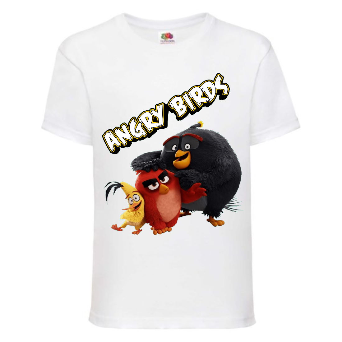 

Футболка детская Энгри Бердс (Angry Birds) белая (AB-red-chak&bomb-4-white) 128 см